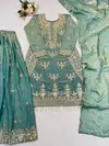 Nsr 894 Pure Fendy Silk Embroidery Work Sharara Suits